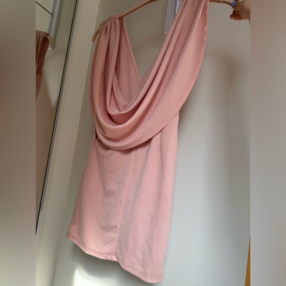 Lulu’s Pink Swoop Back Dress Mini - Picture 7 of 10